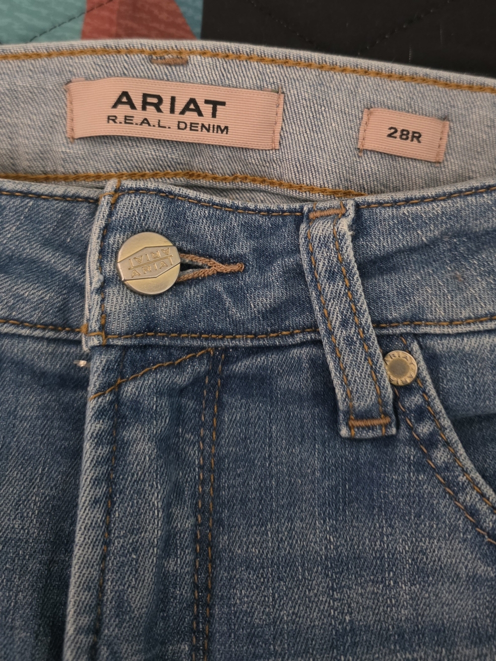 Ariat Women's High Rise Blue Denim Jeans - R.E.A.L. Denim